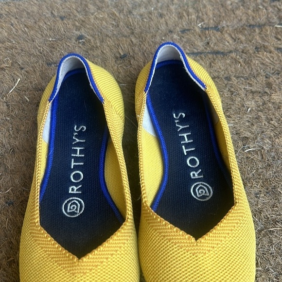 Rothy's the Point Flats Marigold Yellow Size 6 - Picture 4 of 10